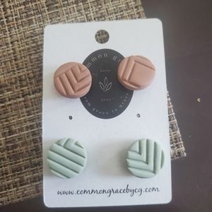 Clay Stud Earrings